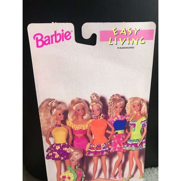 Barbie Easy Living Fashions - Easy To Dress (1991 Arco Toys, Mattel Dress Hanger - Picture 5 of 6